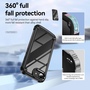 F�r Apple iPhone 16e TPU + PC H�lle mit Linsenschutz Cover Schwarz