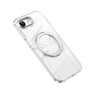 F�r Apple iPhone 16e Frosted 360 Ring MagSafe TPU + PC H�lle Silber