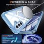F�r Samsung Galaxy A56 / A36 MagSafe 360 Grad Hybrid Bumper Hellblau
