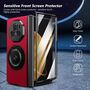 Fr Honor Magic V3 Faltbare Schutz Hlle 360 Grad Magnet Ring Case Rot