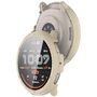 F�r Amazfit Active 2 Kunststoff PC Smart H�lle + 9H Hart Glas Beige