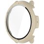 F�r Amazfit Active 2 Kunststoff PC Smart H�lle + 9H Hart Glas Beige