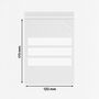 LDPE Schnellverschlussbeutel 120x170 mm mit Schreibfeldern - transparent 