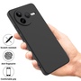 F�r Xiaomi Poco F7 Pro Silikon TPU Schutz H�lle Cover Flexibel Schwarz