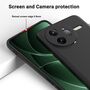 F�r Xiaomi Poco F7 Ultra Silikon TPU Schutz H�lle Schwarz + Hart Glas
