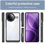 F�r Xiaomi Poco F7 Ultra Colorful Serie TPU Acryl Hybrid H�lle Schwarz