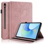 F�r Samsung Galaxy Tab S10 Plus / S9 Plus Kunstleder Tasche Pink