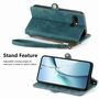 Fr Google Pixel 9a Kunstleder Design Zipper Book Wallet Tasche Grn