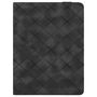 Fr Samsung Galaxy Tab A9 Plus Rhombus Kunstleder Tasche Schwarz