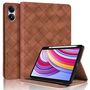 F�r Xiaomi Redmi Pad Pro 12.1 Rhombus Muster Kunstleder Tasche Braun