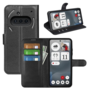 F�r Nothing Phone 3a Kunstleder Book Wallet Handy Tasche H�lle Schwarz