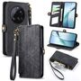 F�r Xiaomi 15 Ultra Kunstleder Zipper Book Wallet Tasche H�lle Schwarz
