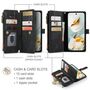 F�r Google Pixel 9a Kunstleder Multifunktion C30 Wallet Tasche Schwarz