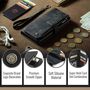 F�r Google Pixel 9a Kunstleder Multifunktion C30 Wallet Tasche Schwarz