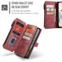 F�r Google Pixel 9a Kunstleder Multifunktion C30 Wallet Tasche Rot
