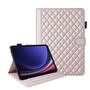 F�r Samsung Galaxy Tab S10 FE Plus Design Kunstleder H�lle Rose Gold