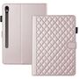 F�r Samsung Galaxy Tab S10 FE Plus Design Kunstleder H�lle Rose Gold