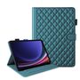 F�r Samsung Galaxy Tab S10 FE Plus Design Kunstleder H�lle Gr�n
