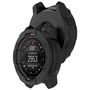 F�r Garmin Instinct 3 AMOLED / Solar 50mm Silikon Schutz H�lle Schwarz