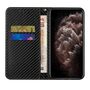 F�r Samsung Galaxy A56 / A36 Carbon Design Kunstleder H�lle Schwarz