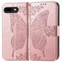 F�r Google Pixel 9a Kunstleder Schmetterling Handy Tasche H�lle Rosa