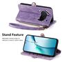 F�r Nothing Phone 3a Kunstleder Design Zipper Book H�lle Tasche Lila