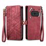 F�r Nothing Phone 3a Kunstleder Design Zipper Book H�lle Tasche Rot