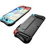 F�r Nintendo Switch OLED TPU Schutz H�lle mit 2 Kartenf�chern Schwarz