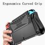 F�r Nintendo Switch OLED TPU Schutz H�lle mit 2 Kartenf�chern Schwarz