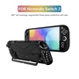 F�r Nintendo Switch 2 Abnehmbare X-Design H�lle mit Halterung Schwarz