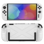 F�r Nintendo Switch 2 Abnehmbare X-Design H�lle mit Halterung Wei�