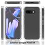 F�r Google Pixel 9a 360 Grad H�lle Transparent Farbverlauf Schwarz