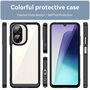 F�r Xiaomi Redmi A5 4G / Poco C71 Colorful TPU Acryl H�lle Schwarz