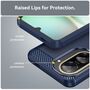F�r Xiaomi Redmi A5 4G / Poco C71 Carbon Design Textur TPU H�lle Blau