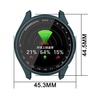 F�r Garmin Approach S50 Kunststoff Watch PC H�lle + 9H Hart Glas Blau