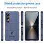 Fr Sony Xperia 1 VII Rugged Shield Design Schock TPU Hlle Case Blau