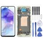Fr Samsung Galaxy A55 OLED LCD Display mit Rahmen Ersatzteil Light Green
