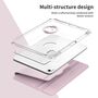 F�r Apple iPad 11. Gen 2025 / 10.9 2022 360 Grad Acryl H�lle Rosa