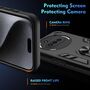 F�r Nothing Phone 3a Armor Magnet Ring Schutz Handy H�lle Case Schwarz