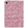 F�r Samsung Galaxy Tab A9 Rhombus Muster Kunstleder H�lle Rosa