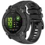 F�r Garmin Instinct 3 AMOLED / Solar 45mm Silikon Ersatz Band Schwarz