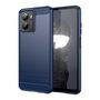 F�r HMD Fusion / Fusion X1 Carbon Brushed Textur Design TPU H�lle Blau