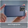 F�r HMD Fusion / Fusion X1 Carbon Brushed Textur Design TPU H�lle Blau