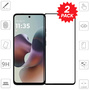 F�r Motorola Moto G56 5G 2x 3D Premium Full 9H 0,3 mm Hart Glas Folie