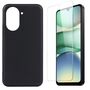 Fr Xiaomi Redmi A5 4G Silikon TPU Schutz Hlle Schwarz + 9H Hart Glas