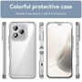 F�r Honor 400 Lite Colorful Series TPU Acryl Hybrid H�lle Transparent