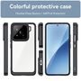 Fr Xiaomi 15 Colorful Series TPU / Acryl Hybrid Hlle Case Schwarz