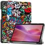 F�r Lenovo Tab One / Tab K9 3folt Wake Smart Cover H�lle Graffiti
