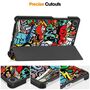 F�r Lenovo Tab One / Tab K9 3folt Wake Smart Cover H�lle Graffiti