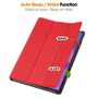 F�r Lenovo Idea Tab Pro 3folt Wake UP Smart Cover Tasche H�lle Rot